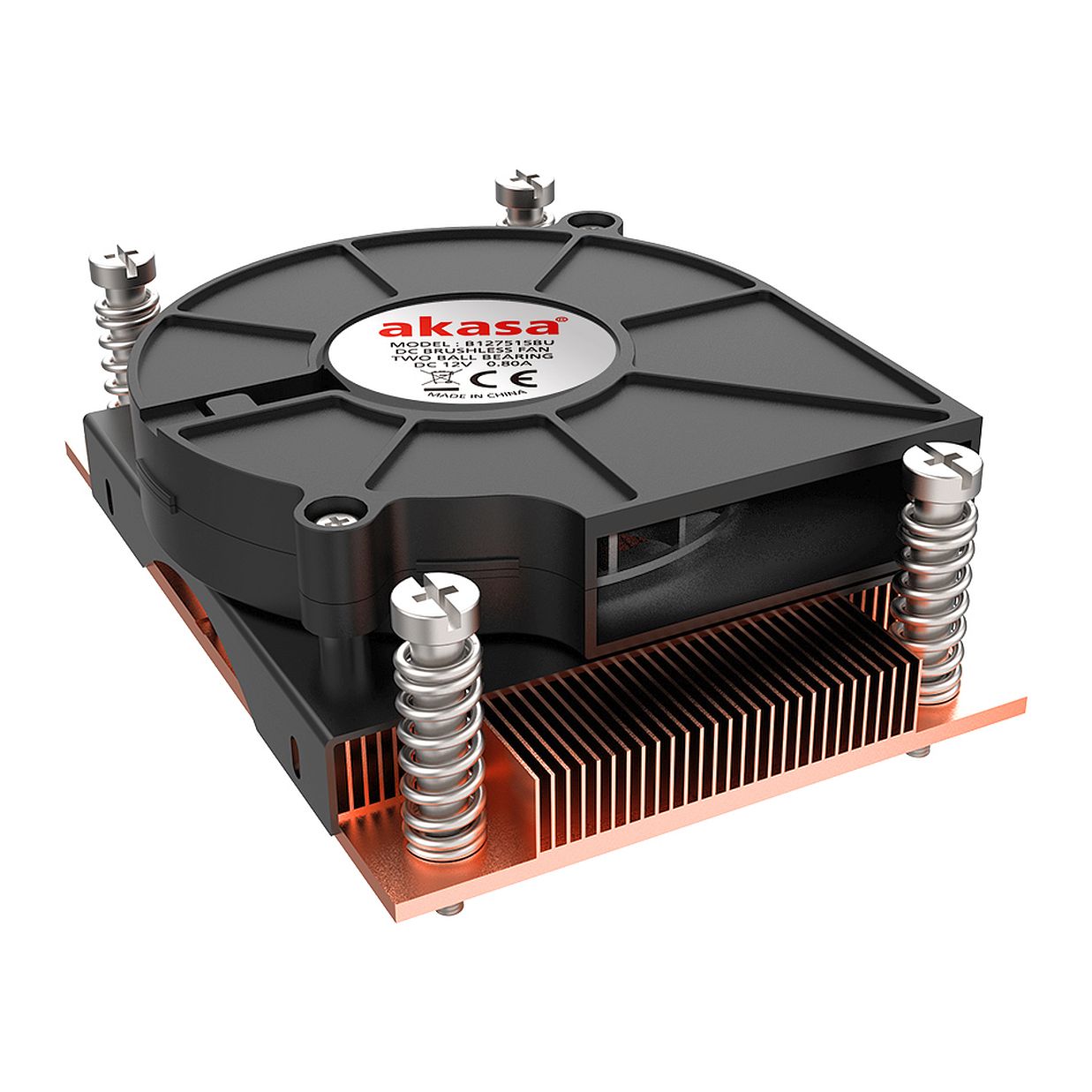 AM5/AM4 Low Profile CPU Cooler with Side Blower Fan